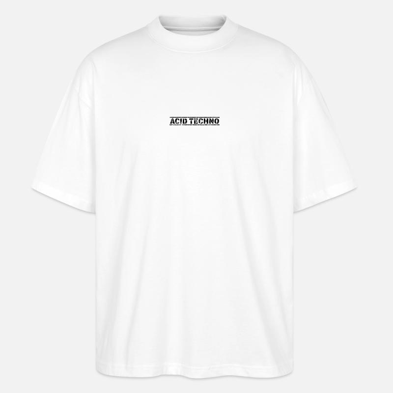 Acid Techno - Stanley/Stella Oversized Unisex Bio T-Shirt Blaster 2.0 - Weiß
