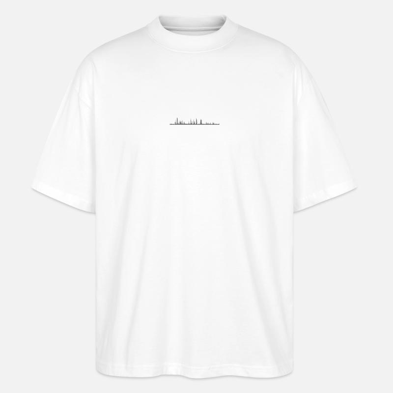 Audio Waveform - Stanley/Stella Oversized Unisex Bio T-Shirt Blaster 2.0 - Weiß