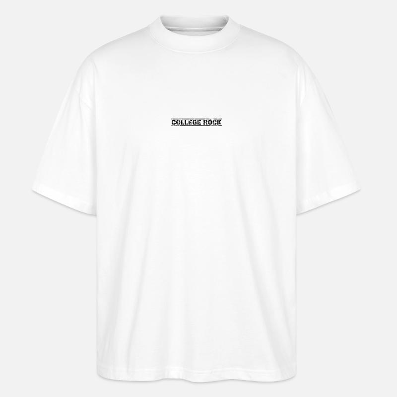 College Rock - Stanley/Stella Oversized Unisex Bio T-Shirt Blaster 2.0 - Weiß
