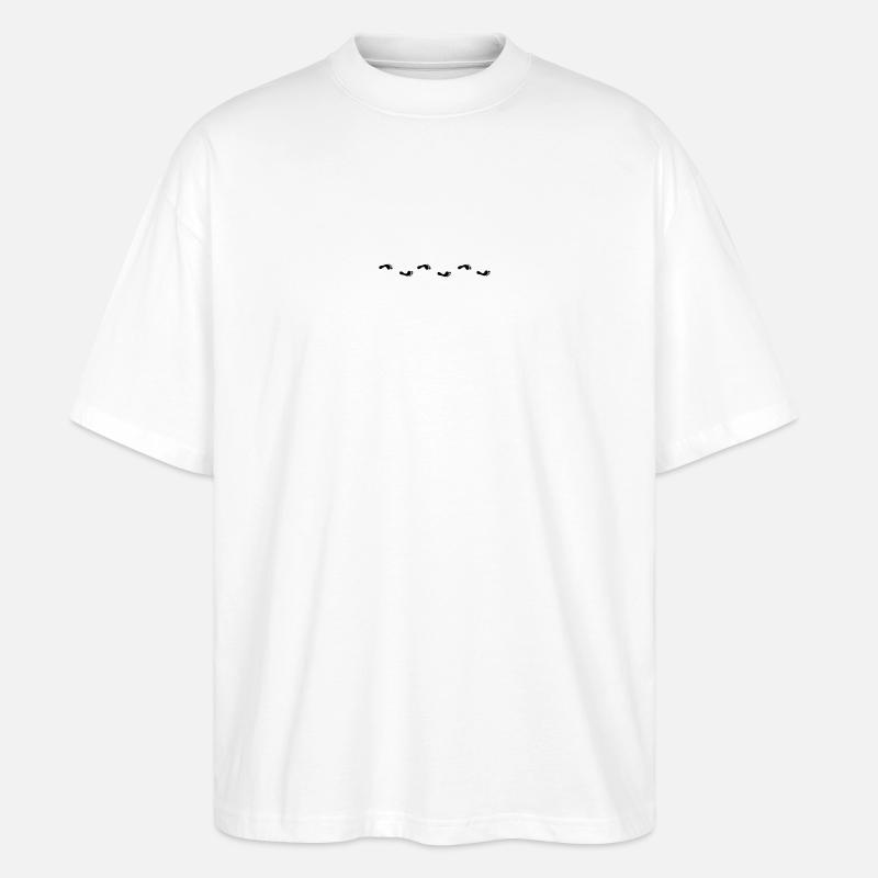 Fußabdruck - Stanley/Stella Oversized Unisex Bio T-Shirt Blaster 2.0 - Weiß