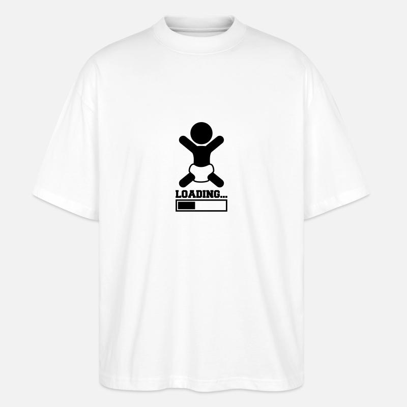 Loading Baby - Stanley/Stella Oversized Unisex Bio T-Shirt Blaster 2.0 - Weiß