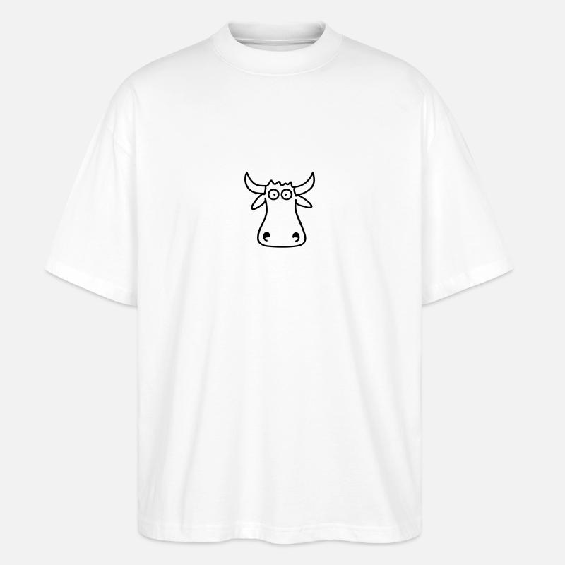 bull_head - Stanley/Stella Oversized Unisex Bio T-Shirt Blaster 2.0 - Weiß