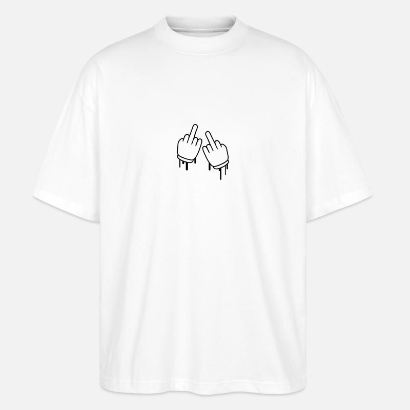 Fuck Off - Stanley/Stella Oversized Unisex Bio T-Shirt Blaster 2.0 - Weiß