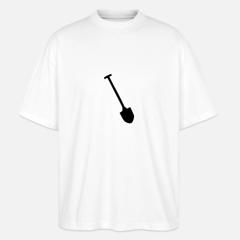 Shovel - Stanley/Stella Oversized Unisex Organic T-shirt Blaster 2.0 - white