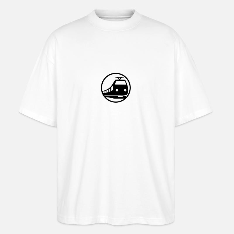 Train Icon - Stanley/Stella Oversized Unisex Bio T-Shirt Blaster 2.0 - Weiß