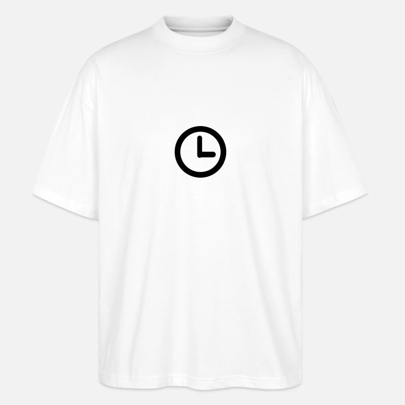 uhr - Stanley/Stella Oversized Unisex Bio T-Shirt Blaster 2.0 - Weiß