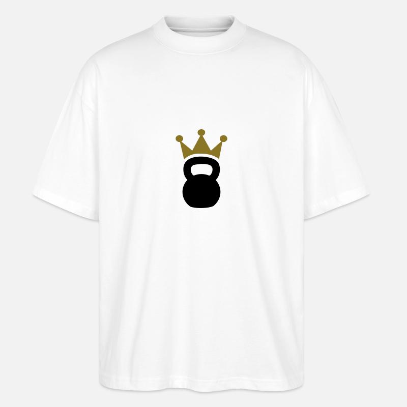 Kettlebell - Stanley/Stella Oversized Unisex Bio T-Shirt Blaster 2.0 - Weiß