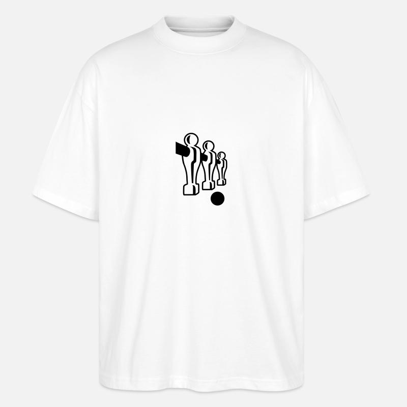 Tischkicker - Stanley/Stella Oversized Unisex Bio T-Shirt Blaster 2.0 - Weiß