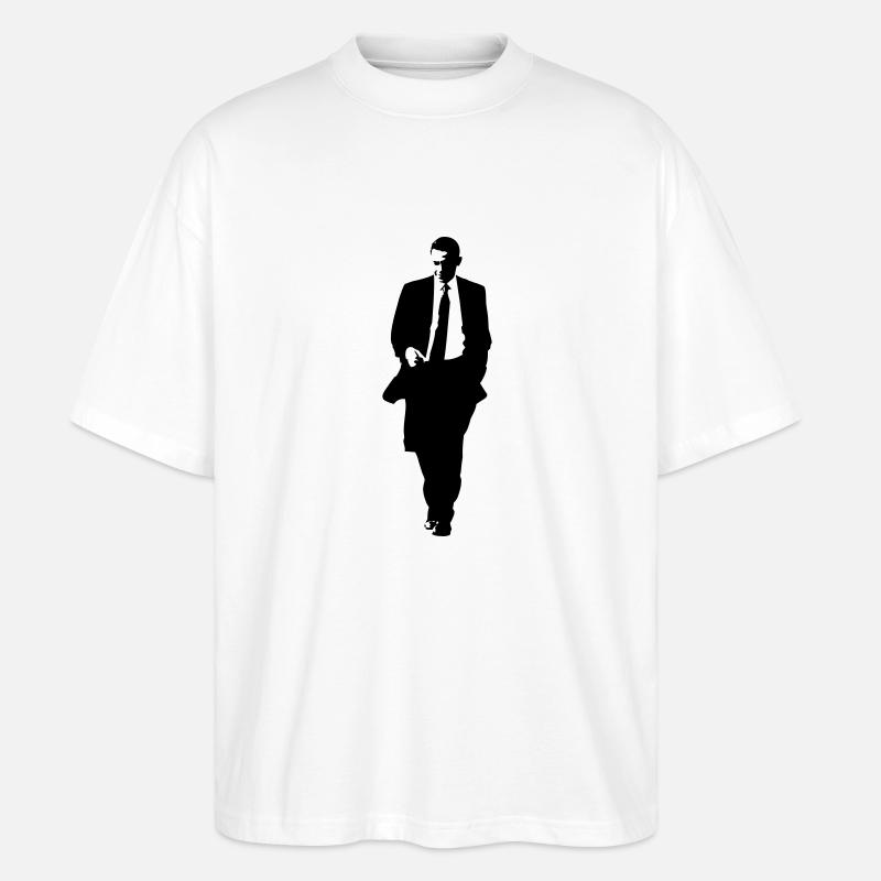 obama - T-shirt bio Blaster 2.0 coupe oversize Stanley/Stella Unisexe - blanc