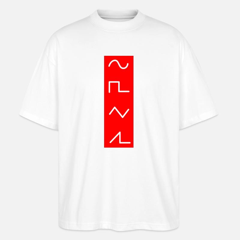 Djing Label Keyboard DJ - Stanley/Stella Oversized Unisex Bio T-Shirt Blaster 2.0 - Weiß