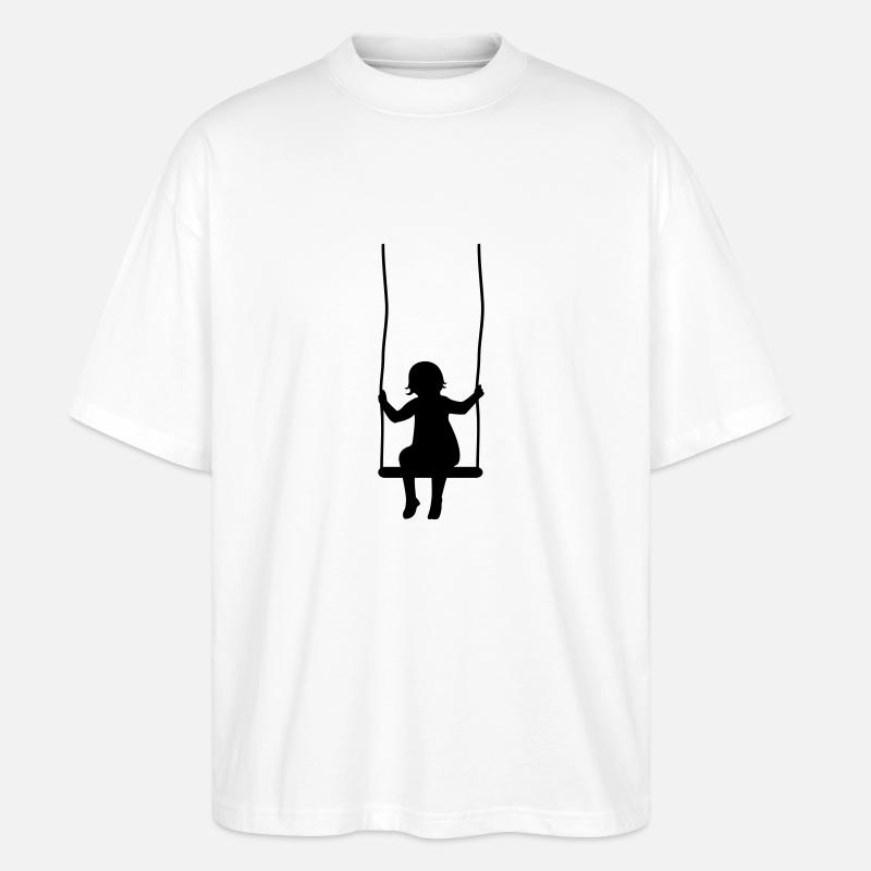 schaukel_01 - T-shirt bio Blaster 2.0 coupe oversize Stanley/Stella Unisexe - blanc