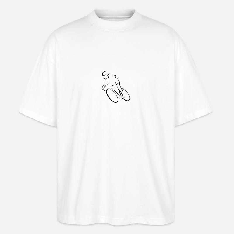 Rennrad - Stanley/Stella Oversized Unisex Bio T-Shirt Blaster 2.0 - Weiß
