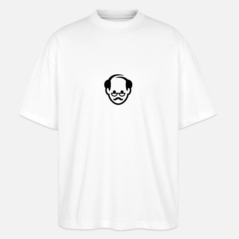 Gesicht eines Großvaters - Stanley/Stella Oversized Unisex Bio T-Shirt Blaster 2.0 - Weiß