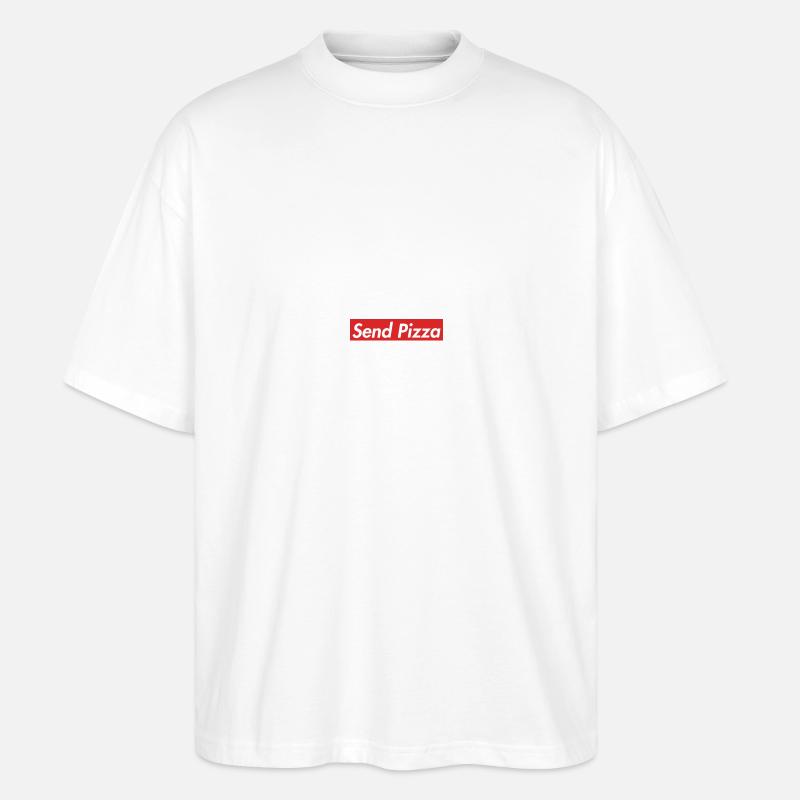 Send Pizza - Stanley/Stella Oversized Unisex Bio T-Shirt Blaster 2.0 - Weiß