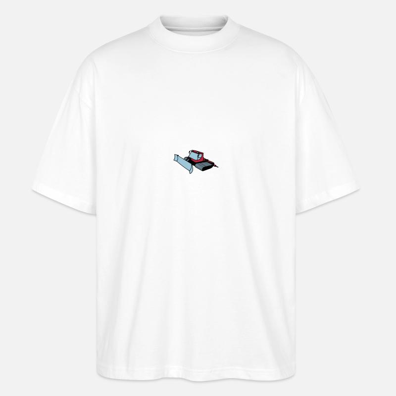 Pistenraupe - Stanley/Stella Oversized Unisex Bio T-Shirt Blaster 2.0 - Weiß