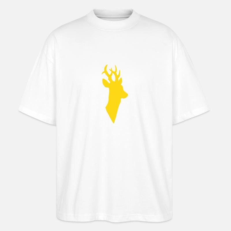 Rehbock - Stanley/Stella Oversized Unisex Bio T-Shirt Blaster 2.0 - Weiß