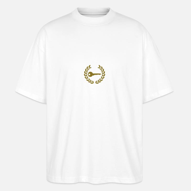 key deluxe - Stanley/Stella Oversized Unisex Bio T-Shirt Blaster 2.0 - Weiß