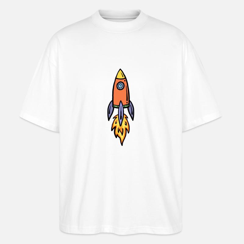 Fusée - T-shirt bio Blaster 2.0 coupe oversize Stanley/Stella Unisexe - blanc