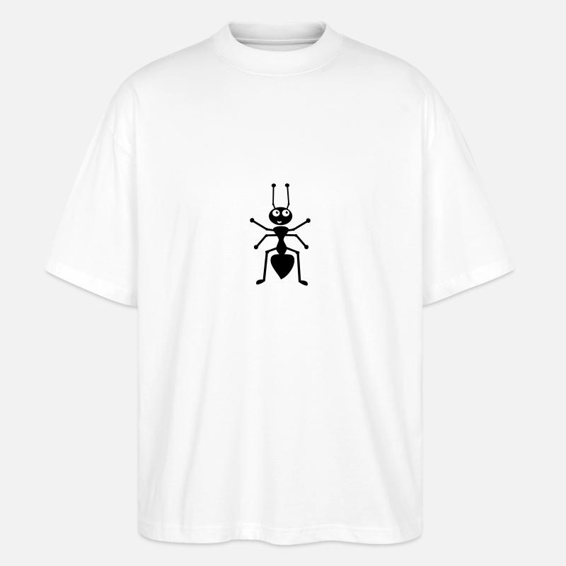 Ameise - Stanley/Stella Oversized Unisex Bio T-Shirt Blaster 2.0 - Weiß