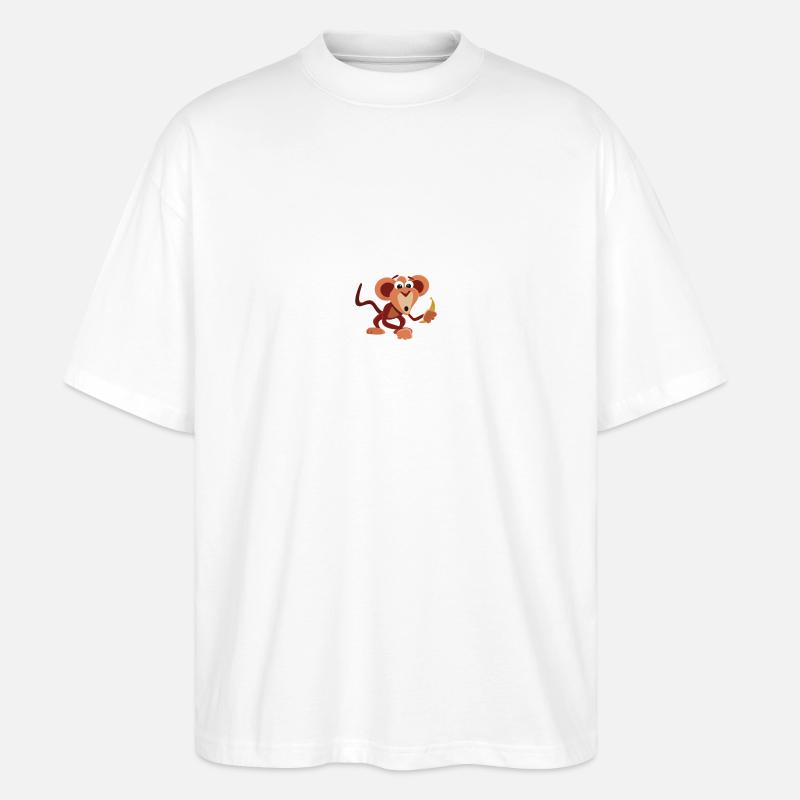 Monkey - Stanley/Stella Oversized Unisex Bio T-Shirt Blaster 2.0 - Weiß