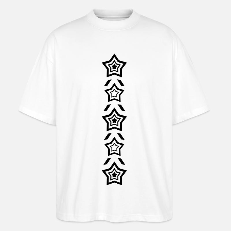 Sternenreihe - Stanley/Stella Oversized Unisex Bio T-Shirt Blaster 2.0 - Weiß