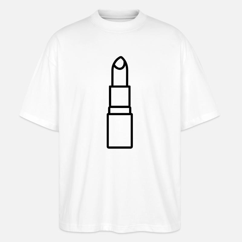 Lippenstift - Stanley/Stella Oversized Unisex Bio T-Shirt Blaster 2.0 - Weiß