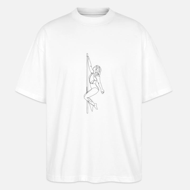 Poledance oneline - Stanley/Stella Oversized Unisex Bio T-Shirt Blaster 2.0 - Weiß
