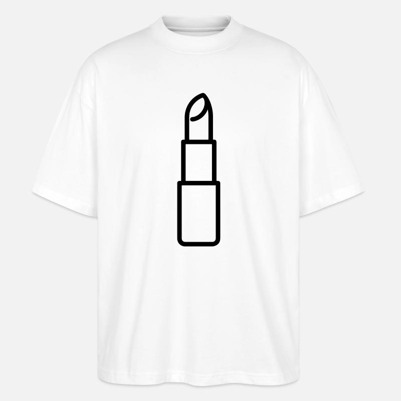 Lippenstift - Stanley/Stella Oversized Unisex Bio T-Shirt Blaster 2.0 - Weiß