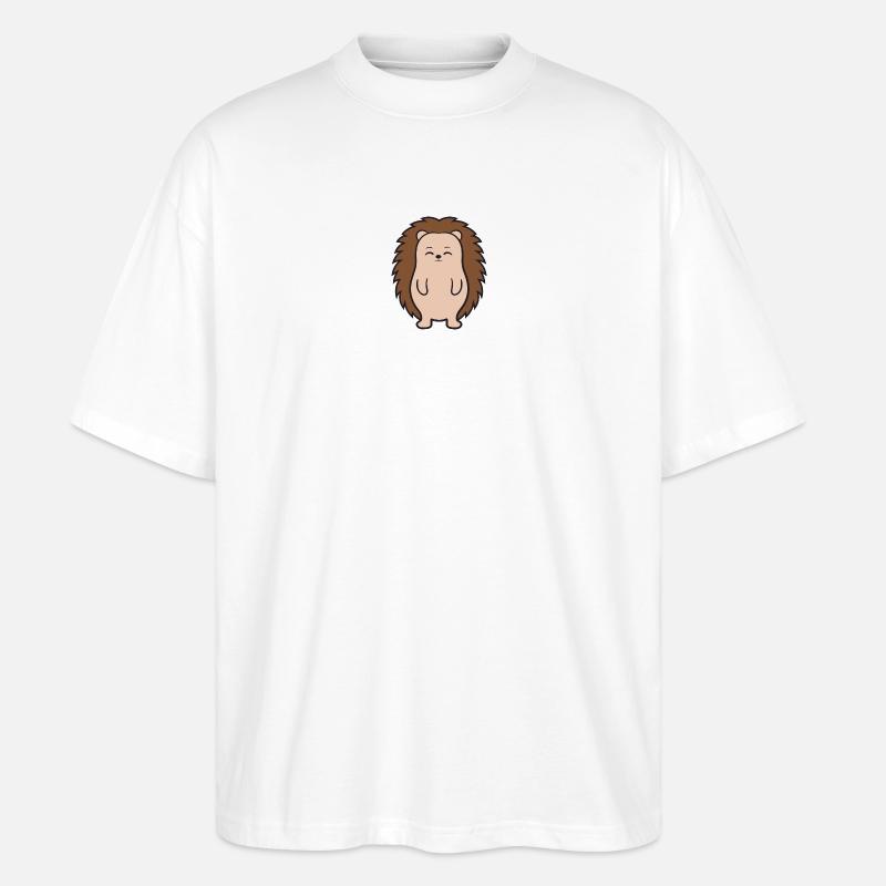 Igel - Stanley/Stella Oversized Unisex Bio T-Shirt Blaster 2.0 - Weiß