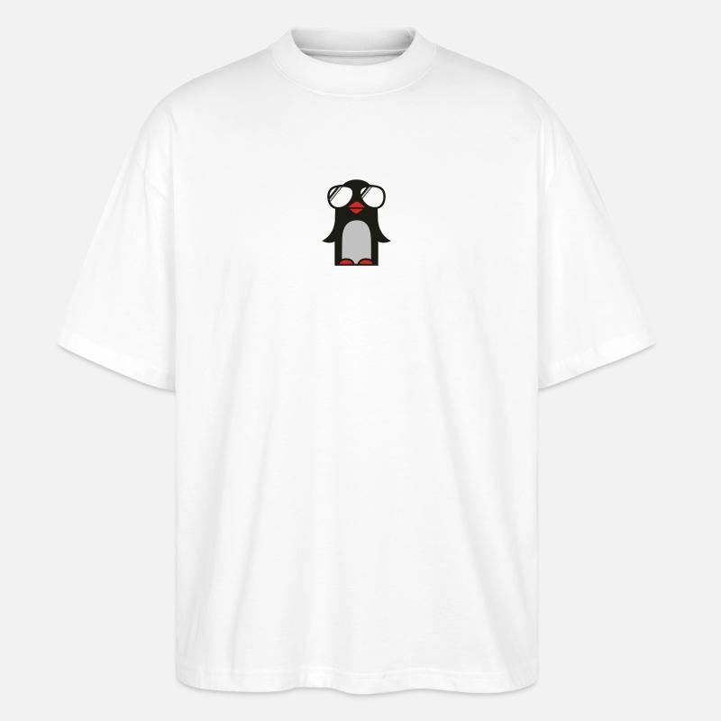 funky pinguin - Stanley/Stella Oversized Unisex Bio T-Shirt Blaster 2.0 - Weiß