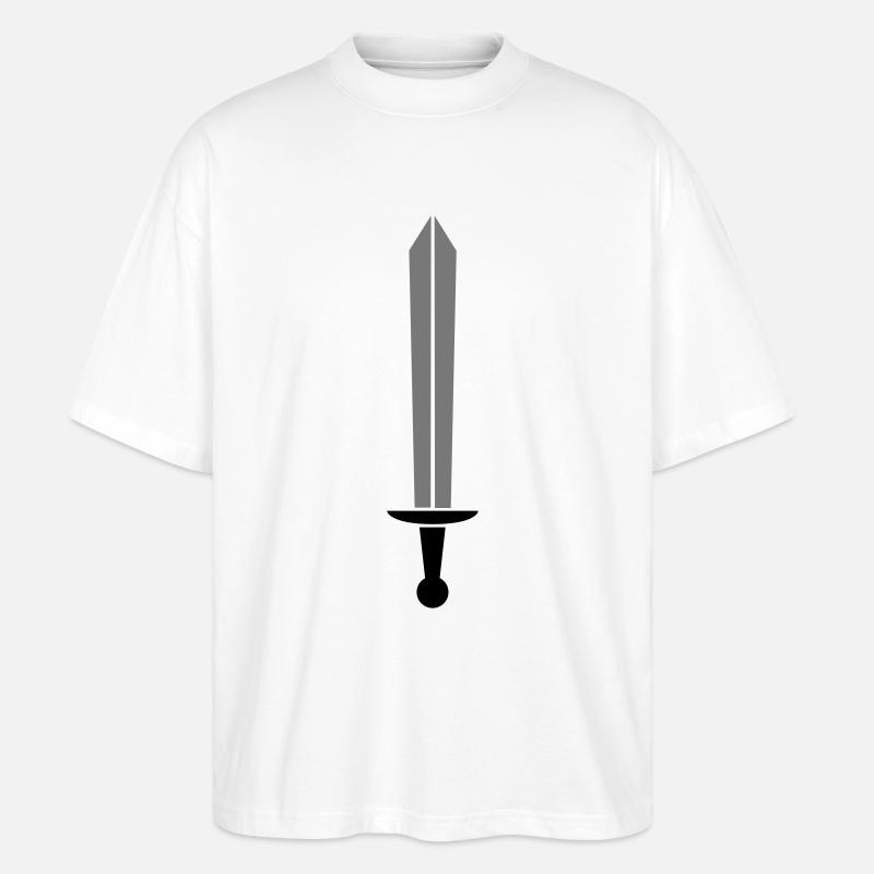 épée bichrome - T-shirt bio Blaster 2.0 coupe oversize Stanley/Stella Unisexe - blanc