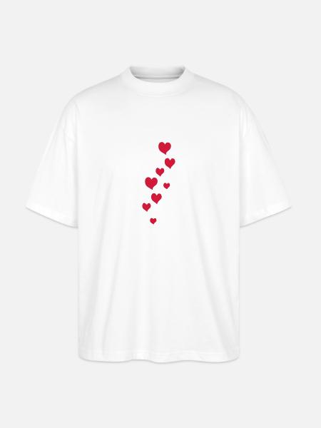 flying hearts - T-shirt bio Blaster 2.0 coupe oversize Stanley/Stella Unisexe - blanc