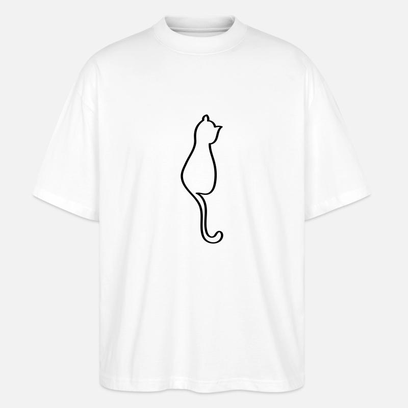 Chat - T-shirt bio Blaster 2.0 coupe oversize Stanley/Stella Unisexe - blanc