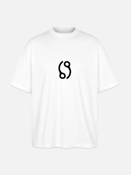 69 Schluss Pins - Stanley/Stella Oversized Unisex Bio T-Shirt Blaster 2.0 - Weiß