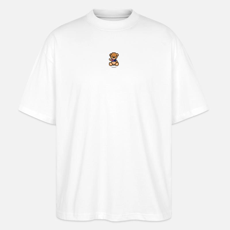 Pixel MiniBear Australia - T-shirt bio Blaster 2.0 coupe oversize Stanley/Stella Unisexe - blanc