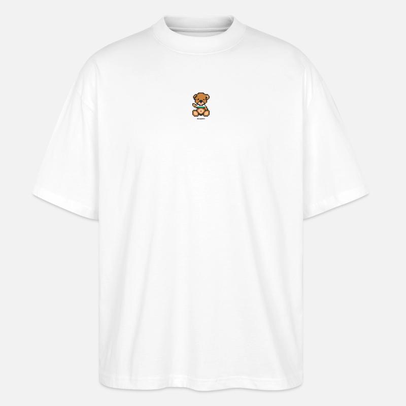 Pixel MiniBear Bulgaria - T-shirt bio Blaster 2.0 coupe oversize Stanley/Stella Unisexe - blanc