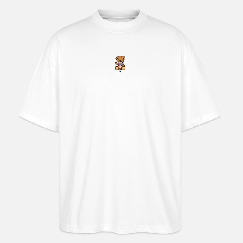 Pixel MiniBear Cuba - T-shirt bio Blaster 2.0 coupe oversize Stanley/Stella Unisexe - blanc