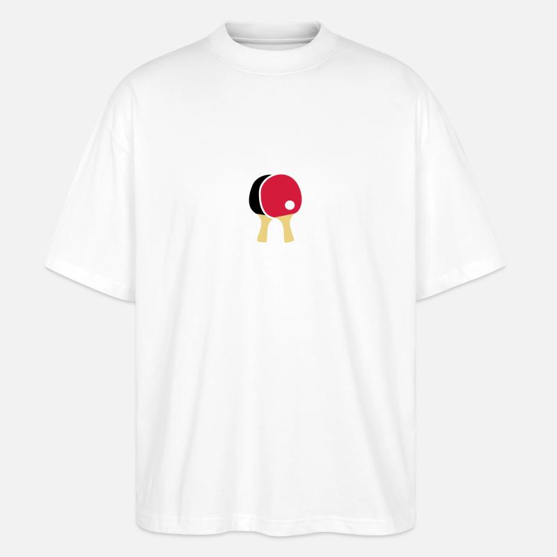 Tischtennisschläger - Stanley/Stella Oversized Unisex Bio T-Shirt Blaster 2.0 - Weiß