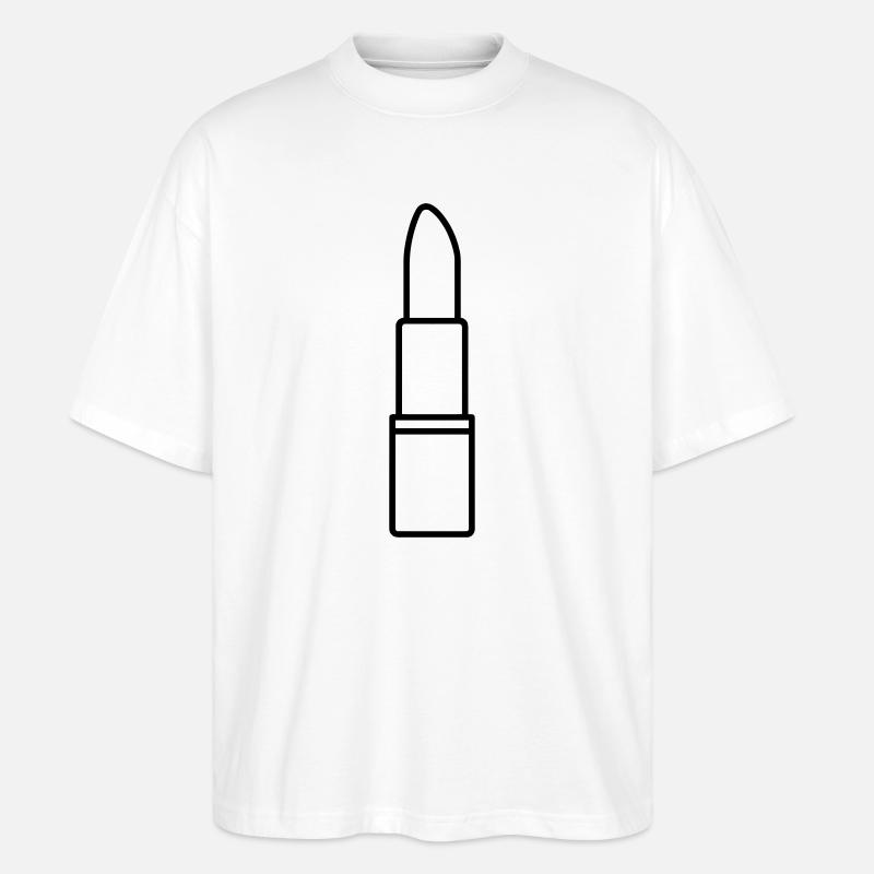 Lippenstift - Stanley/Stella Oversized Unisex Bio T-Shirt Blaster 2.0 - Weiß