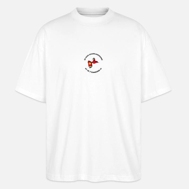 JE SUIS GUADELOUPEENNE removebg preview - T-shirt bio Blaster 2.0 coupe oversize Stanley/Stella Unisexe - blanc