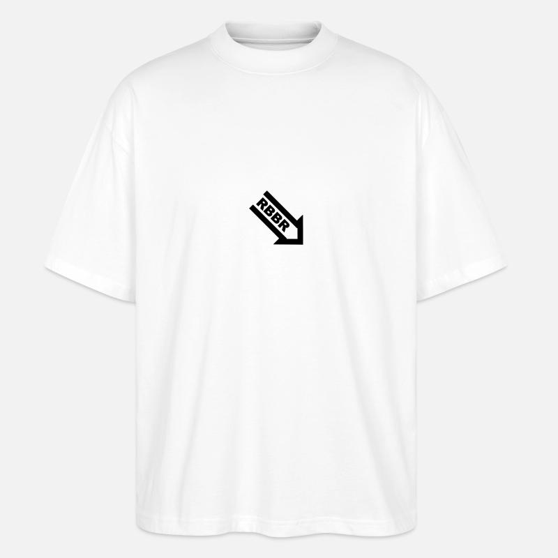 Rubber Bottom - Stanley/Stella Oversized Unisex Bio T-Shirt Blaster 2.0 - Weiß
