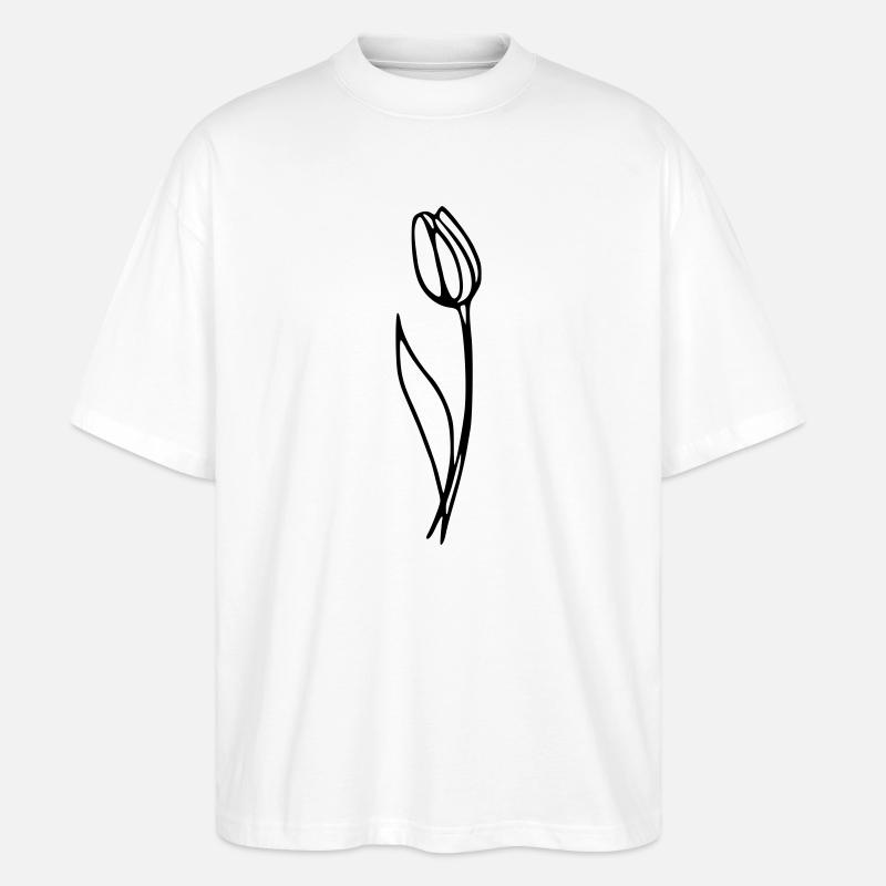 Tulipe - T-shirt bio Blaster 2.0 coupe oversize Stanley/Stella Unisexe - blanc
