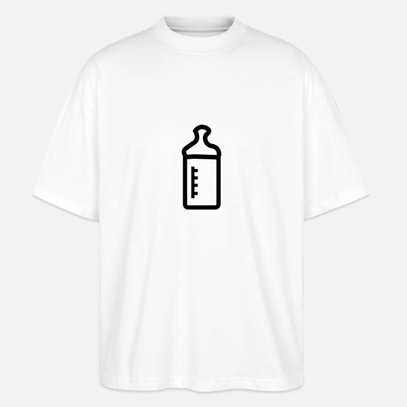 babyflasche - Stanley/Stella Oversized Unisex Bio T-Shirt Blaster 2.0 - Weiß