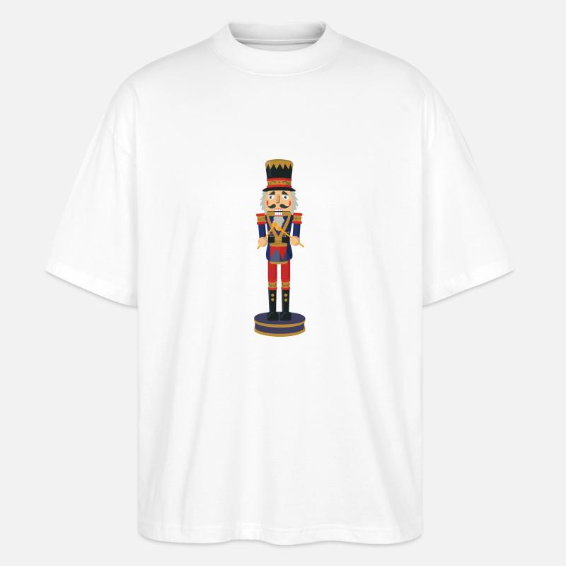 nutcracker nutcracker christmas christmas santa - Stanley/Stella Oversized Unisex Organic T-shirt Blaster 2.0 - white