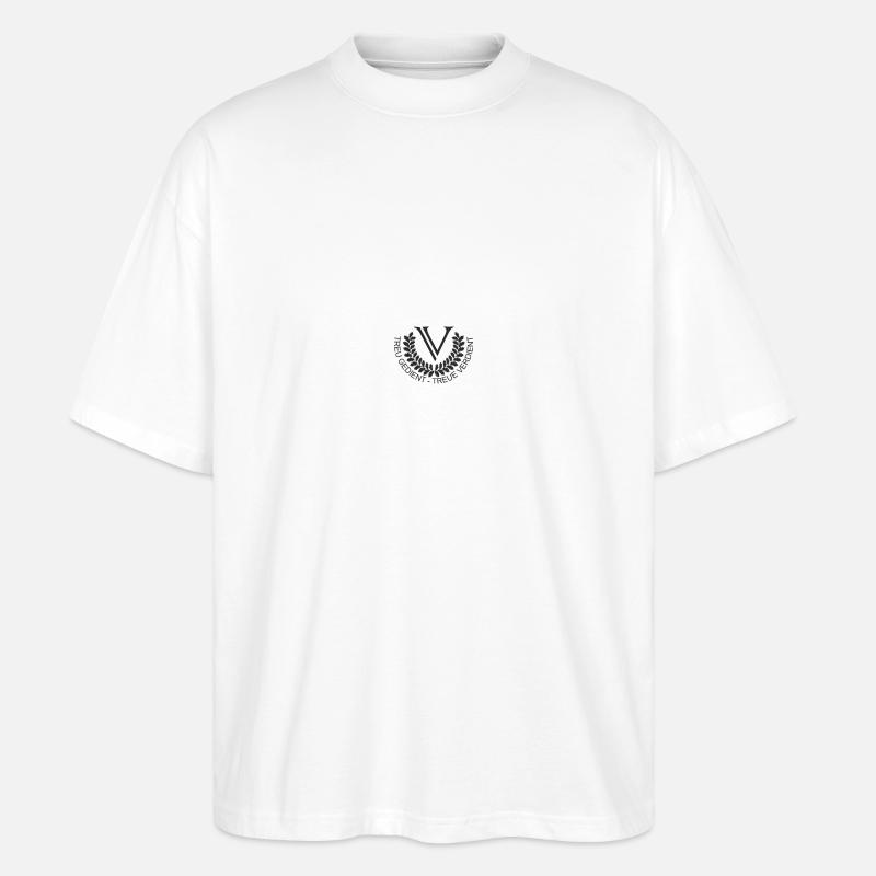 V Logo Black 2015 - Stanley/Stella Oversized Unisex Bio T-Shirt Blaster 2.0 - Weiß