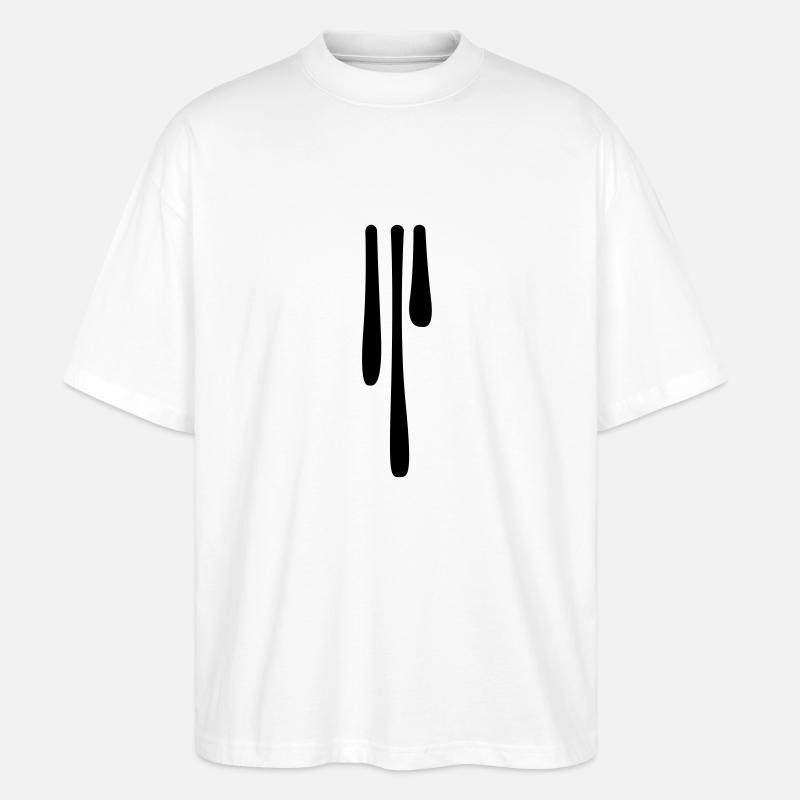 drips_4 - Stanley/Stella Oversized Unisex Bio T-Shirt Blaster 2.0 - Weiß