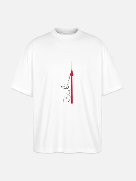 Berlin Fernsehturm - Stanley/Stella Oversized Unisex Bio T-Shirt Blaster 2.0 - Weiß