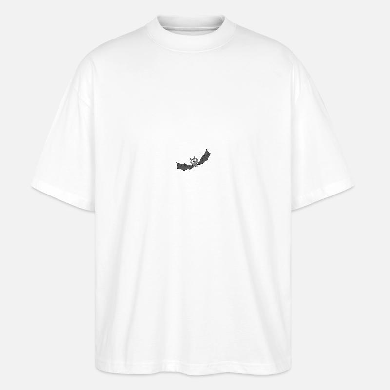 Fledermaus - Stanley/Stella Oversized Unisex Bio T-Shirt Blaster 2.0 - Weiß