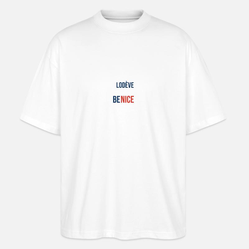 Lodève - T-shirt bio Blaster 2.0 coupe oversize Stanley/Stella Unisexe - blanc
