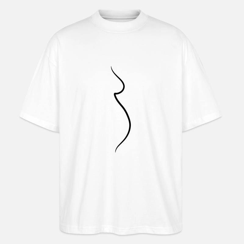 Pregnant - Stanley/Stella Oversized Unisex Bio T-Shirt Blaster 2.0 - Weiß